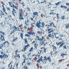 Рідкі шпалери Новий-Тон 44, сині, суміш шовку та целюлози 